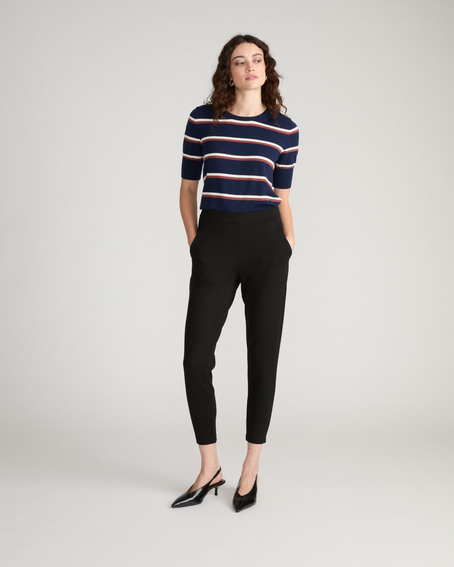 Minimalist Moro Pocket Signature Ponte Pants (Black)