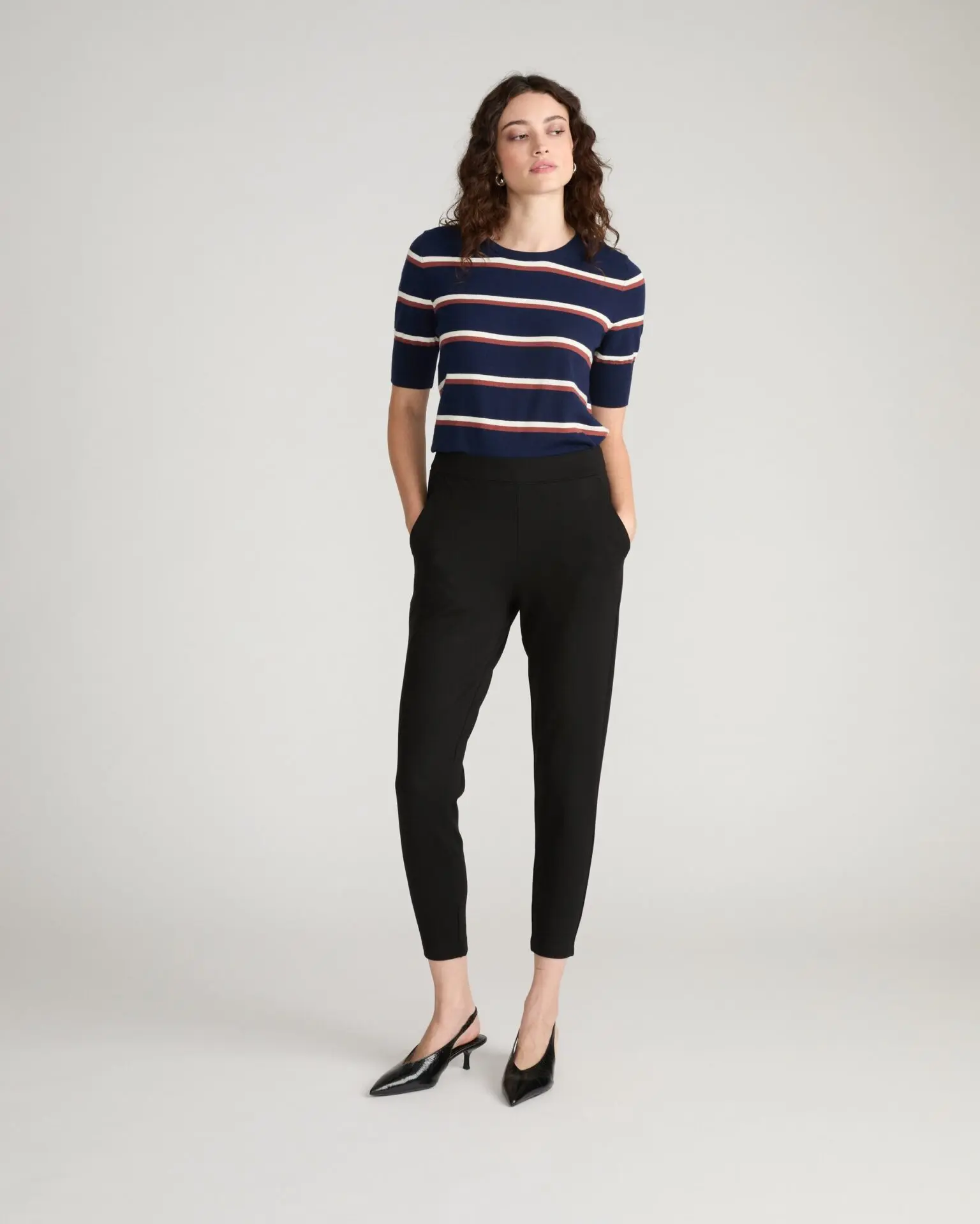Minimalist Moro Pocket Signature Ponte Pants (Black)