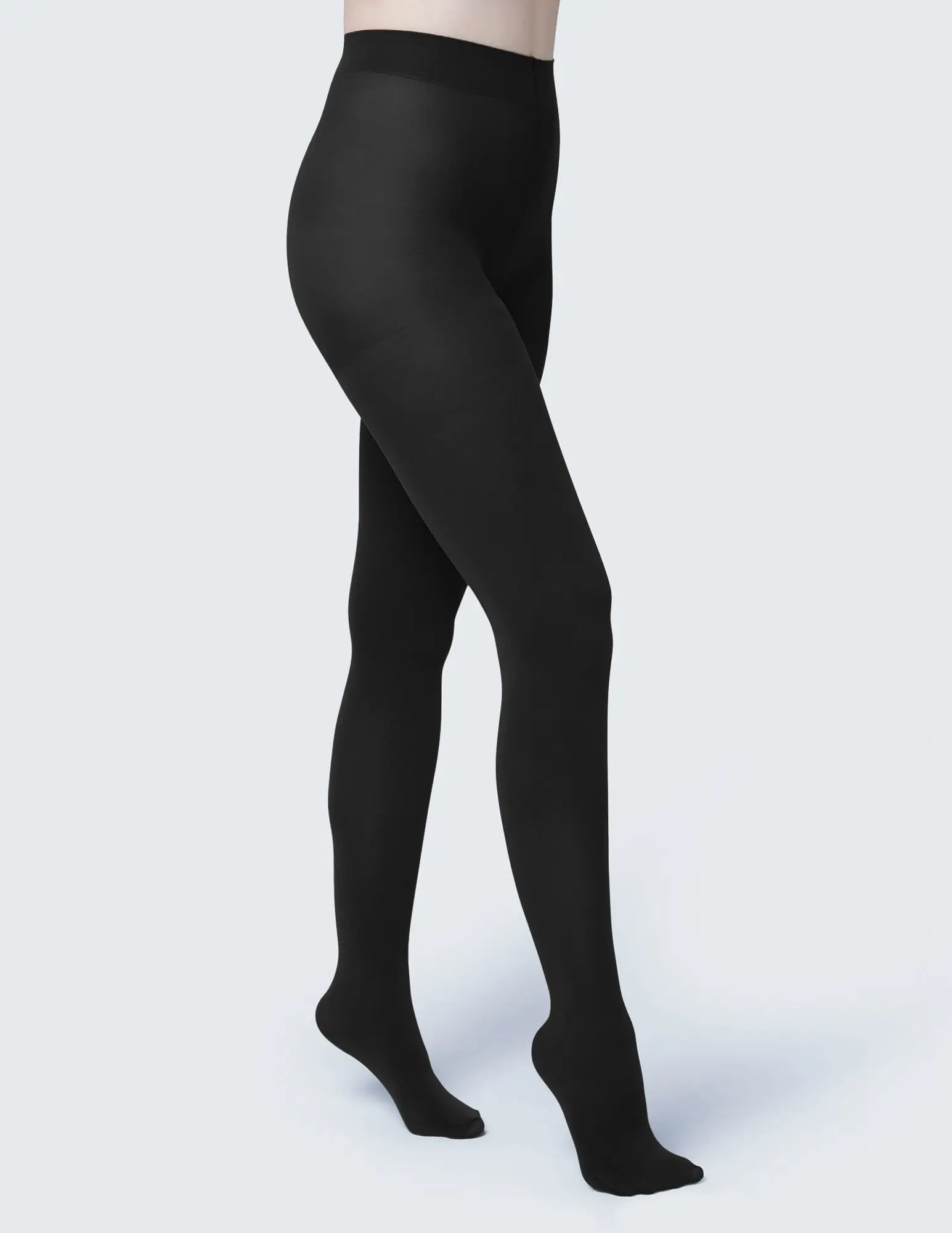 Super Opaque Control Top Tight (Black)