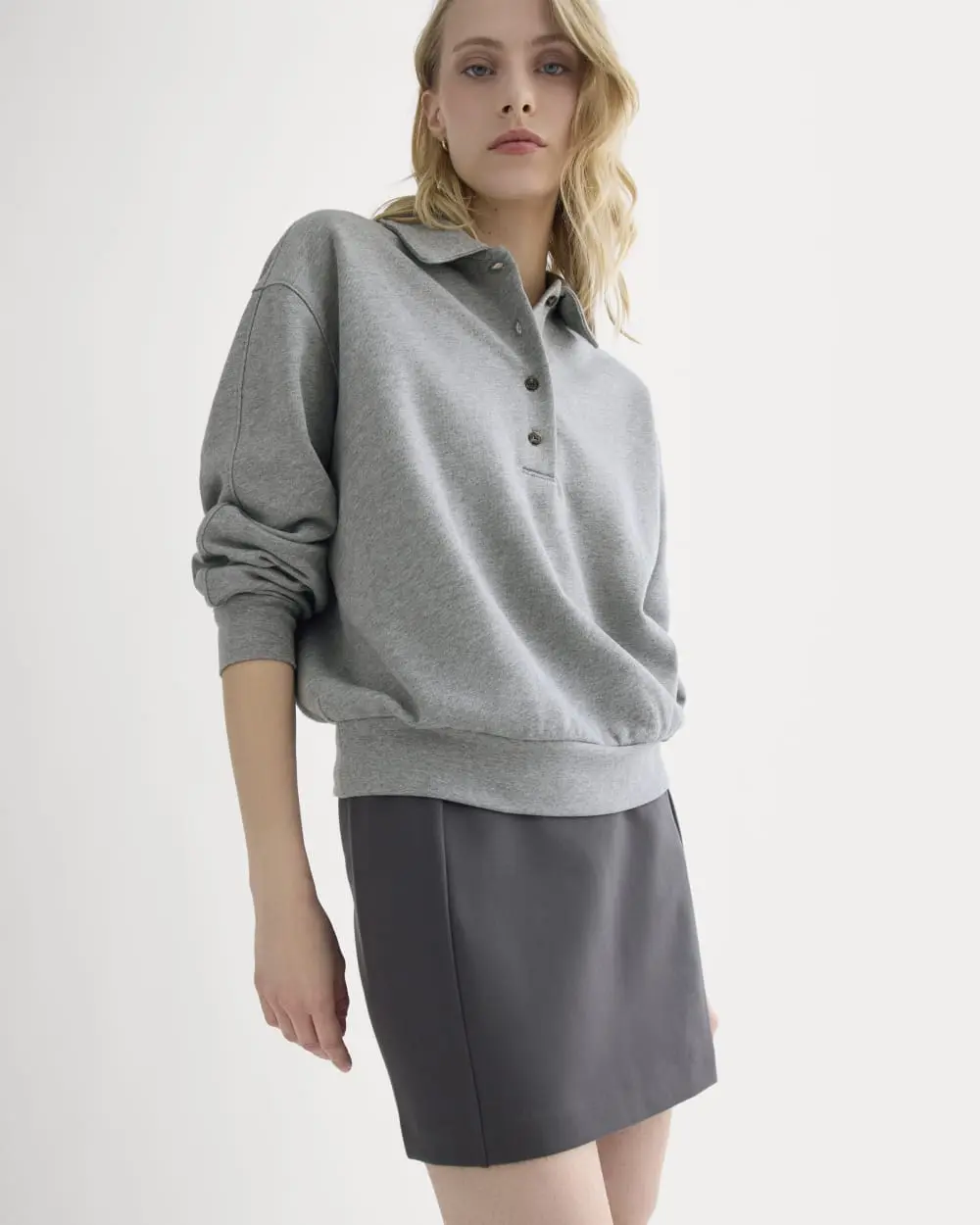 Ponte Mini Skirt (Graphite)