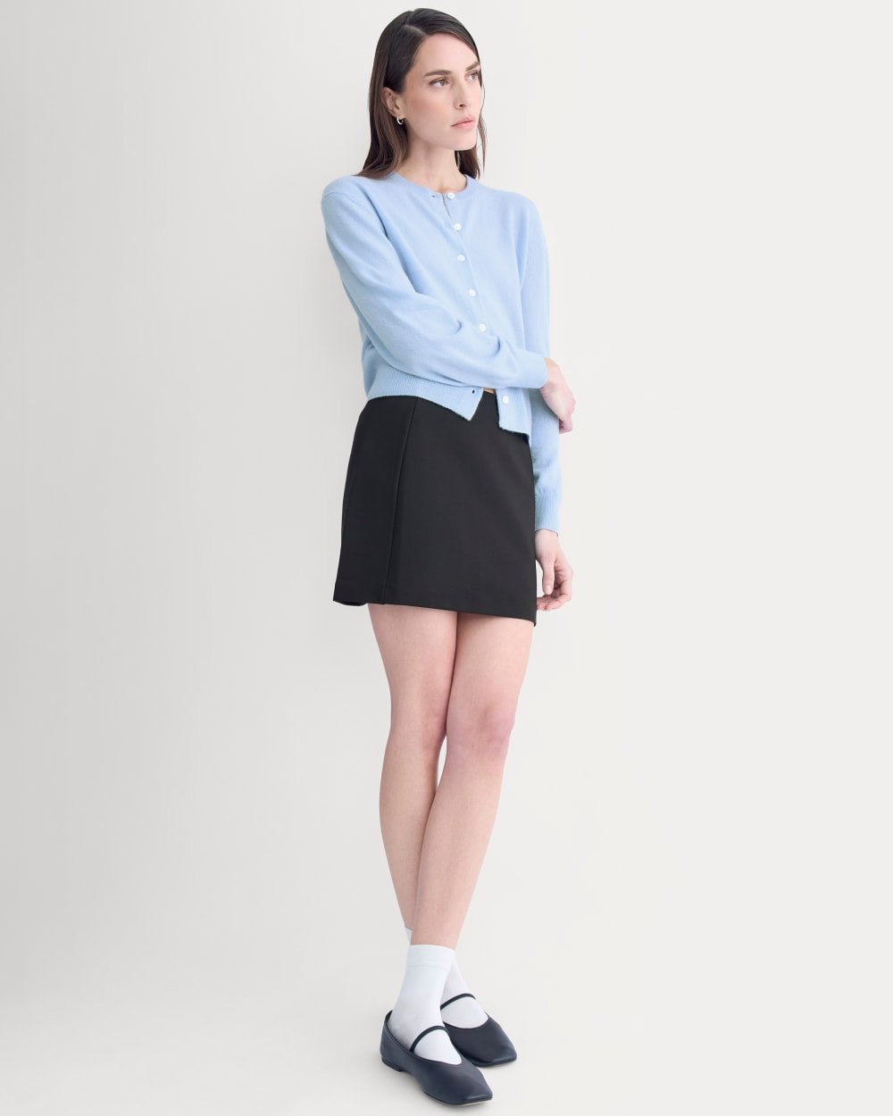 Ponte Mini Skirt - Black