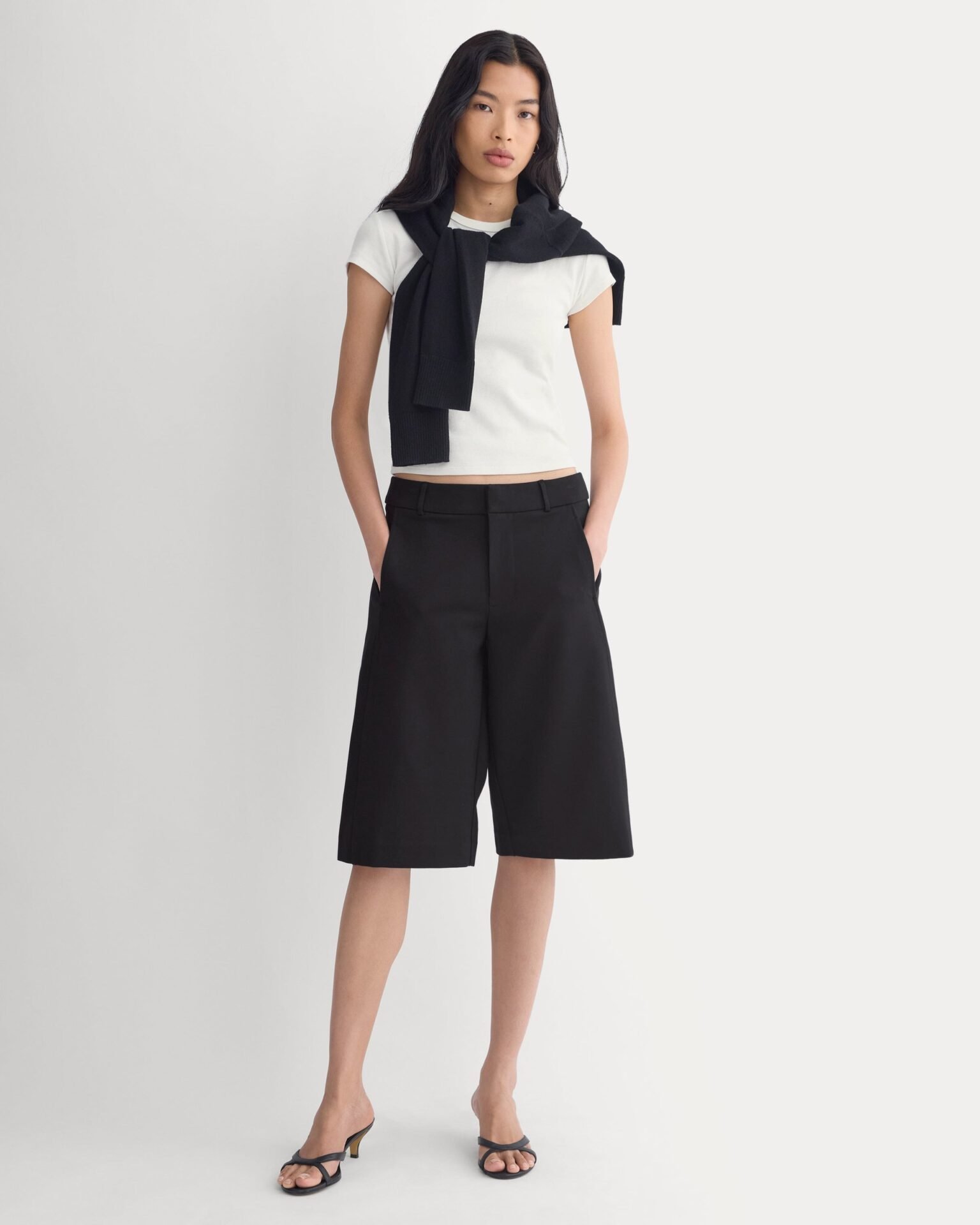 Ponte Bermuda Shorts - Black