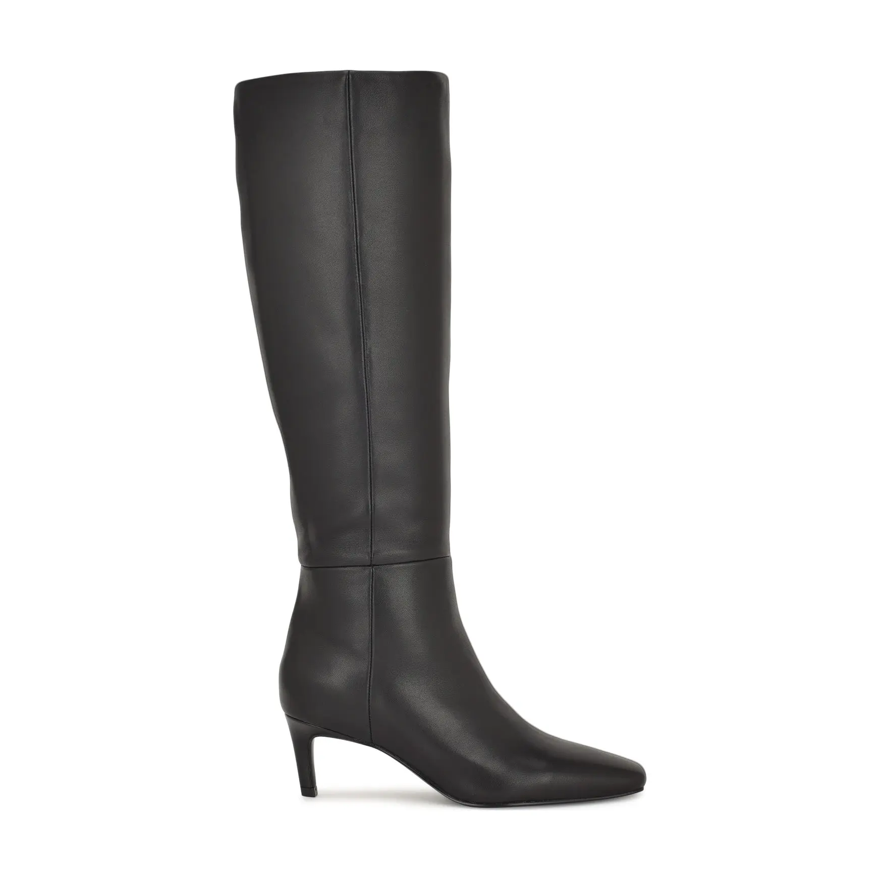 Caddy Knee High Boots (Black Leather)