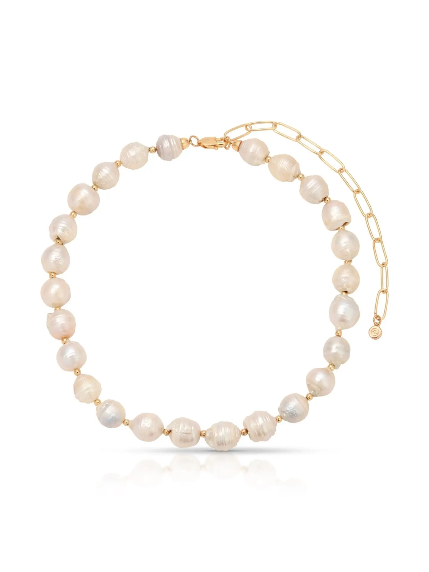 Freshwater Pearl Necklace (18k Gold Plated)