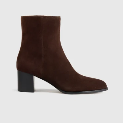 Kaisley Leather Knee High Boot (Dark Brown Suede)