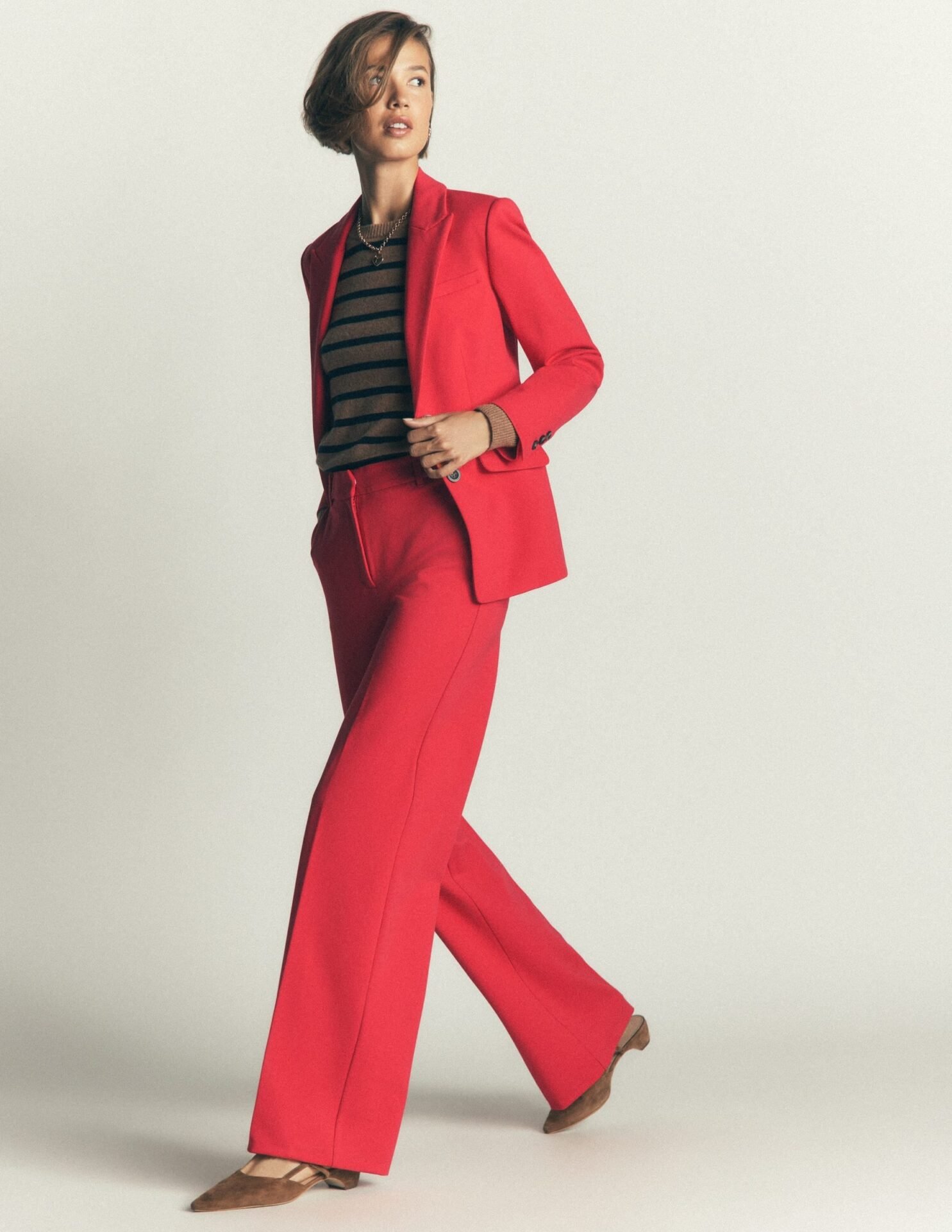 Belgravia Ponte Pants (Royal Red)