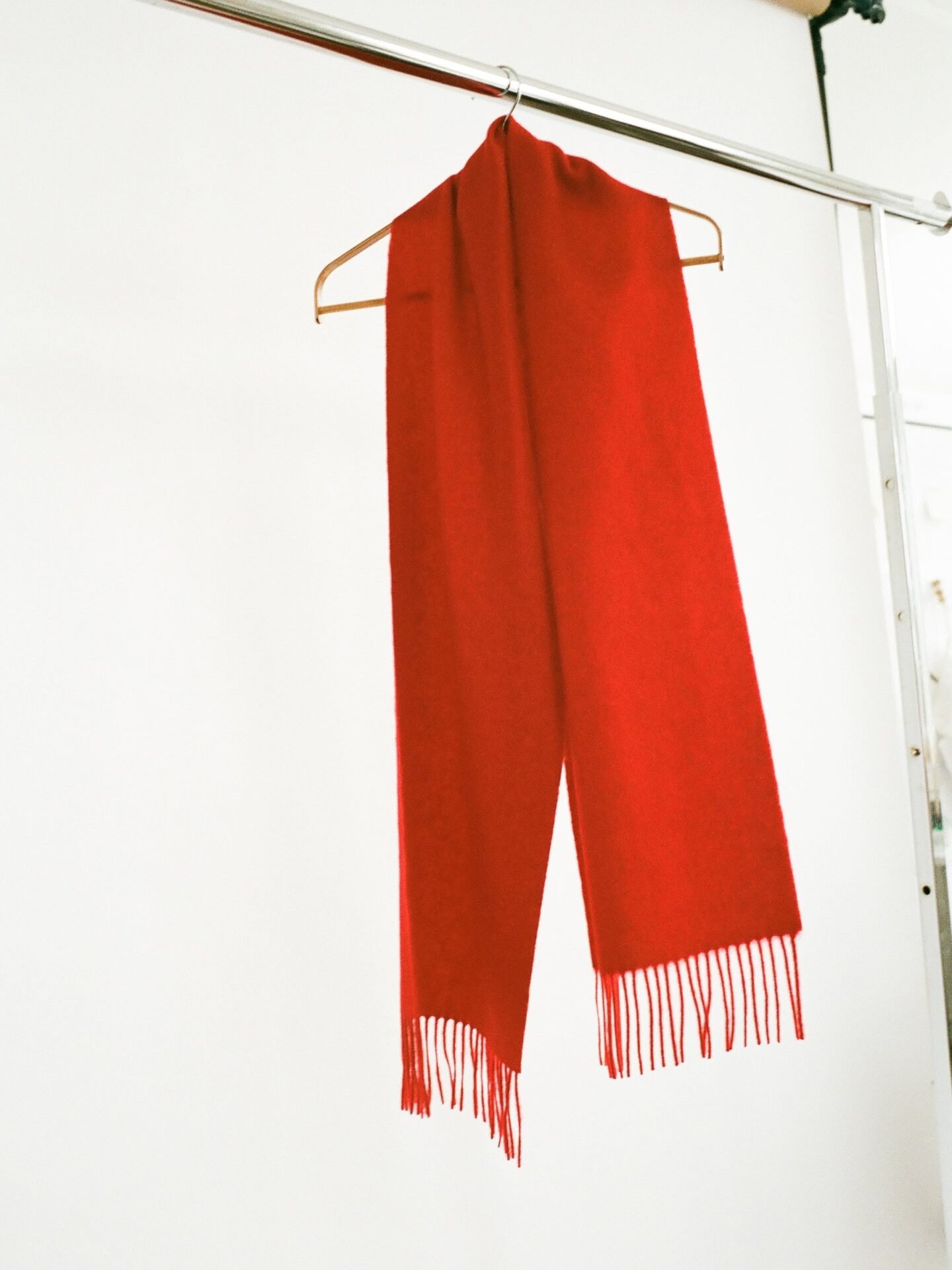 Cashmere Woven Scarf (Red)