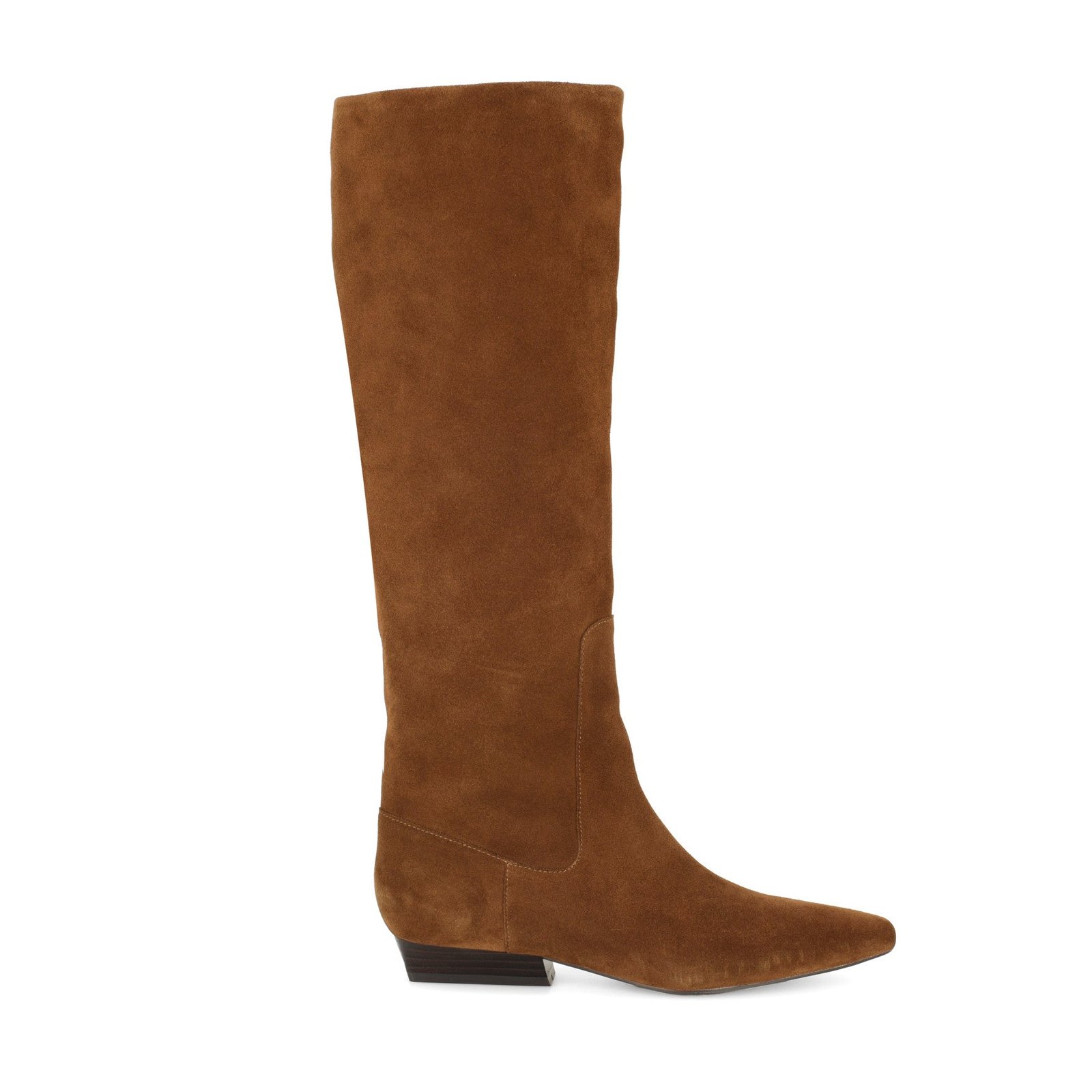 Morisa Leather Knee High Boots (Dark Natural Suede)