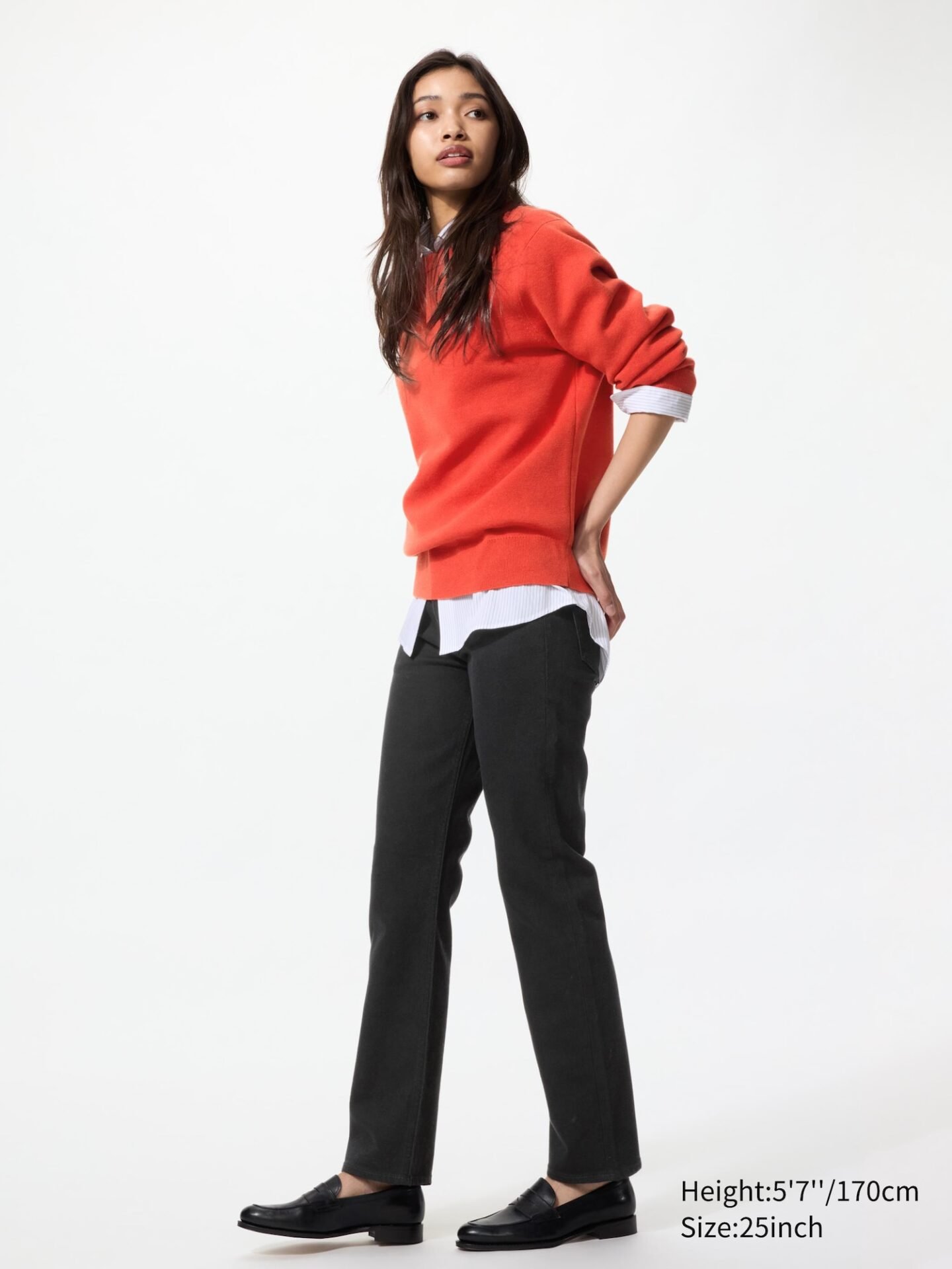 Slim Straight Jeans (09 Black)
