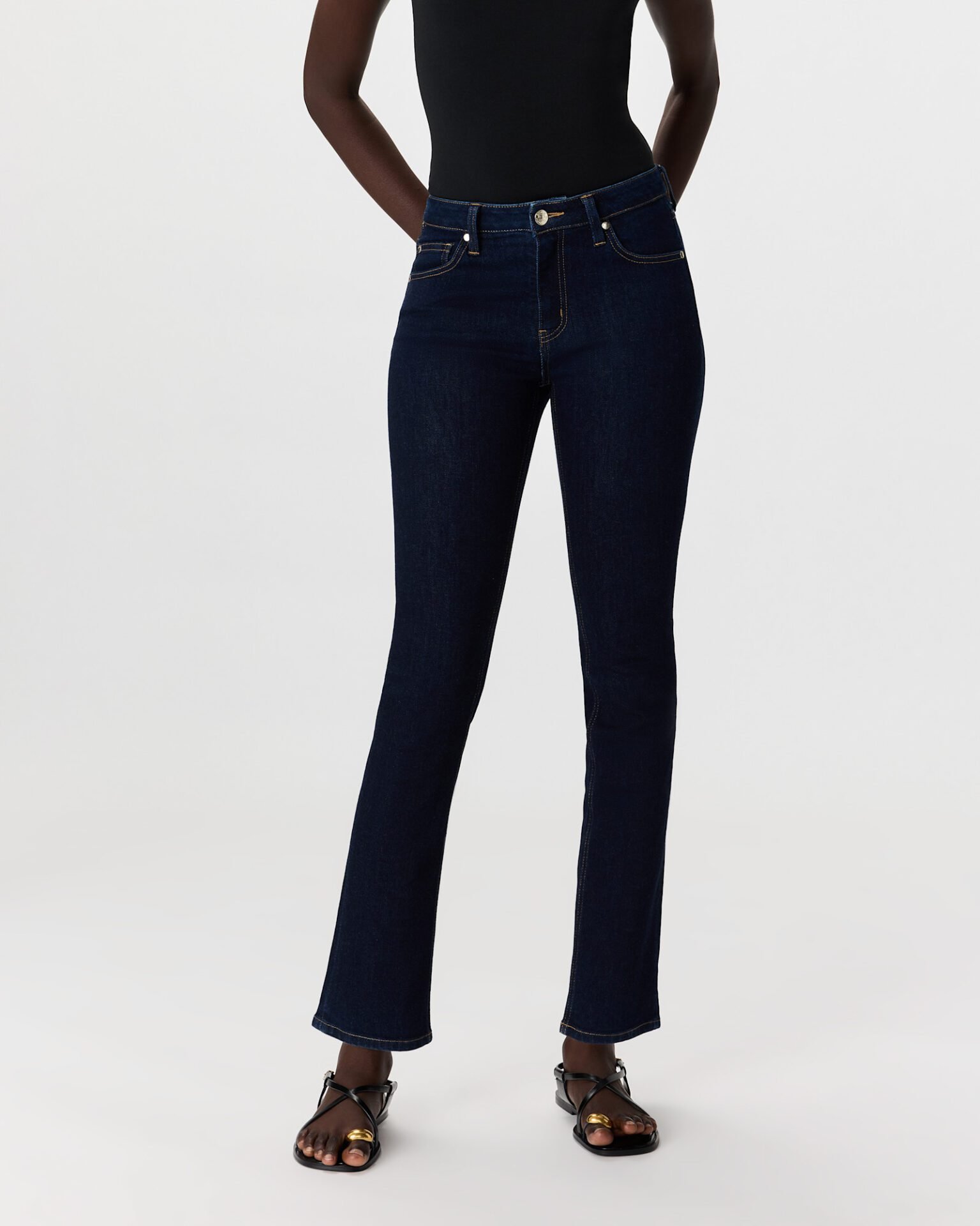 Luna Stretch Slim Straight Jeans, Short 26