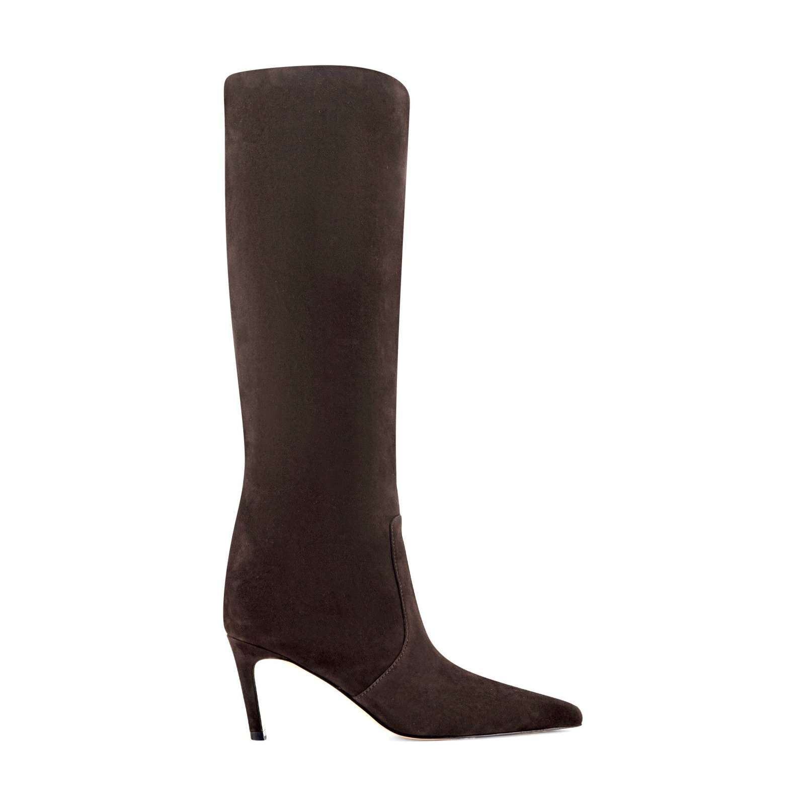 Callena Suede Leather Knee High Boot (Dark Brown Suede)