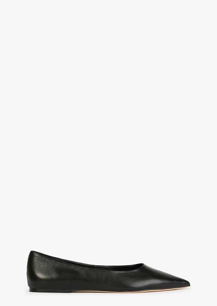 Jesse Leather Flat (Black Venice)