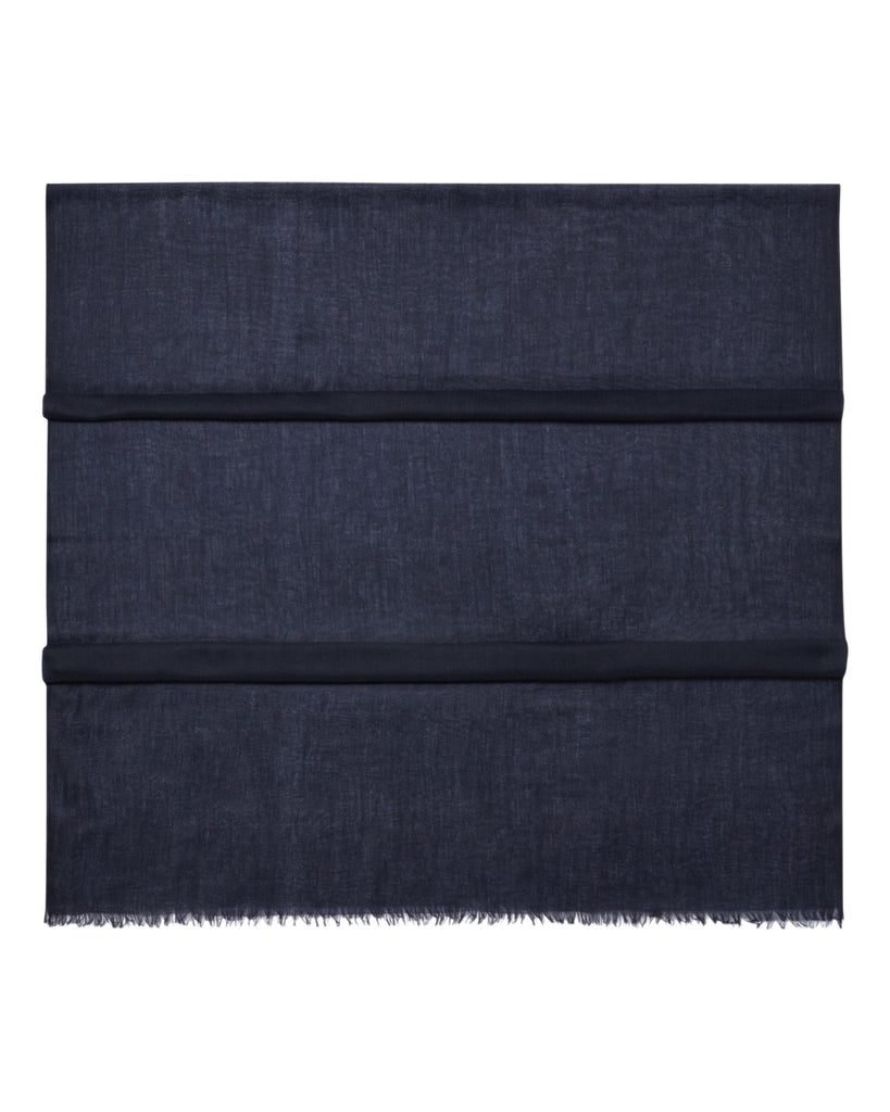 Women's Ultrafine Pashmina Cashmere Shawl (Navy Blue)