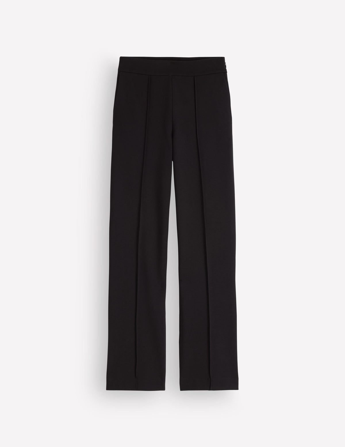 Straight Leg Ponte Pants (Black)