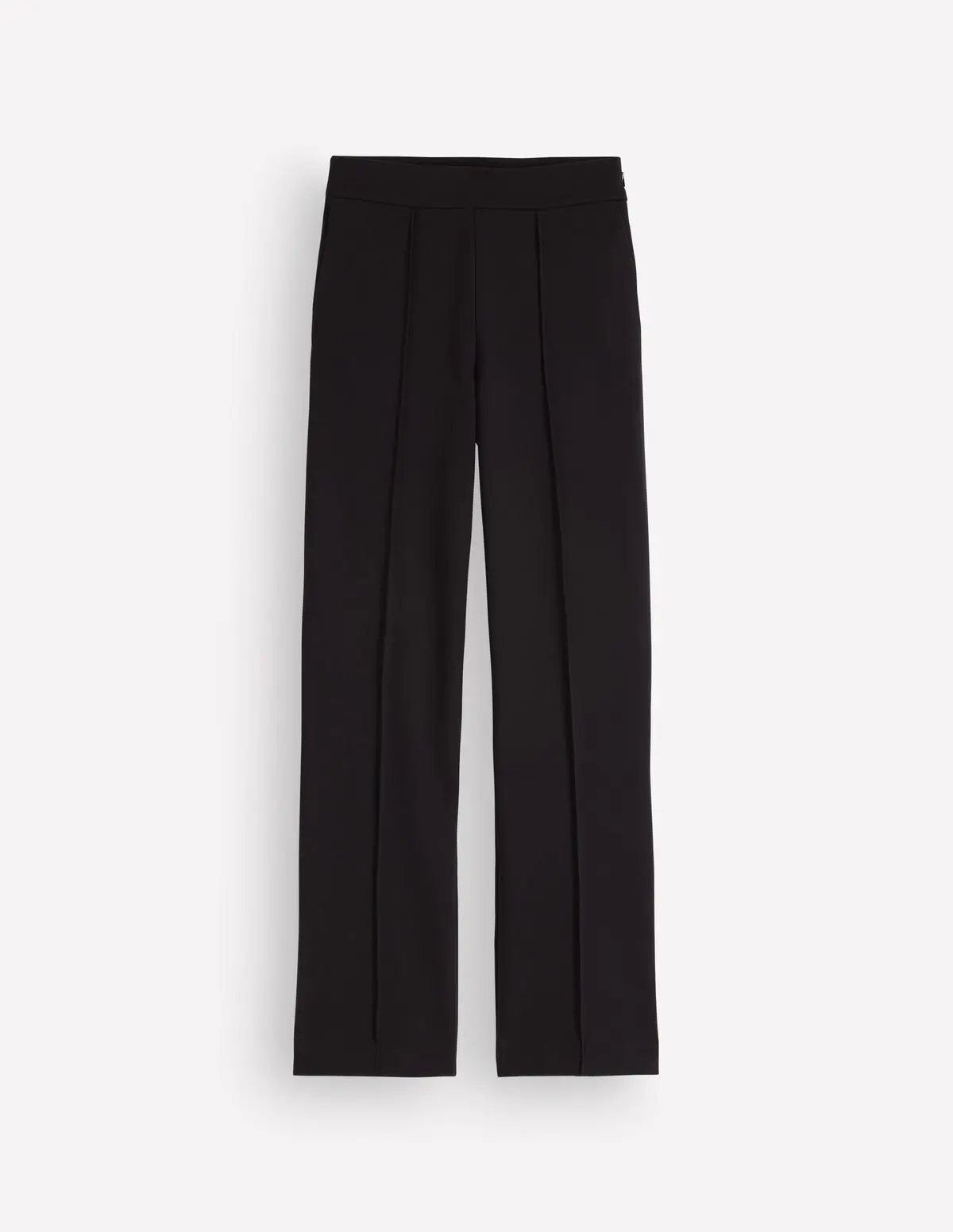 Straight Leg Ponte Pants (Black)