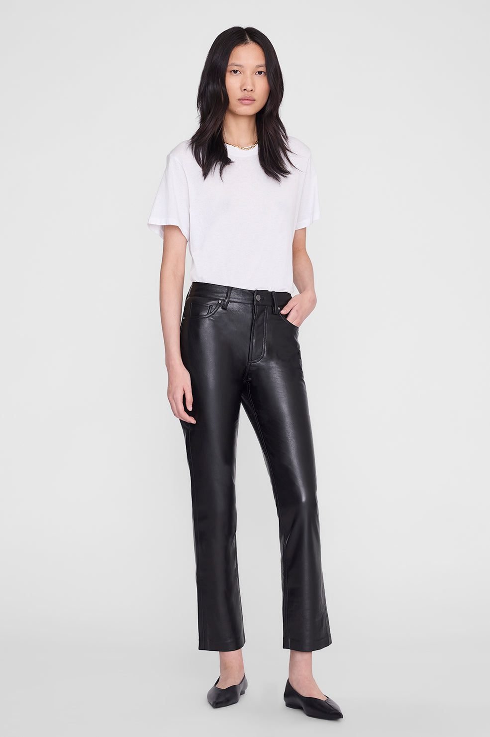 Bruno Pant (Black Recycled Leather)