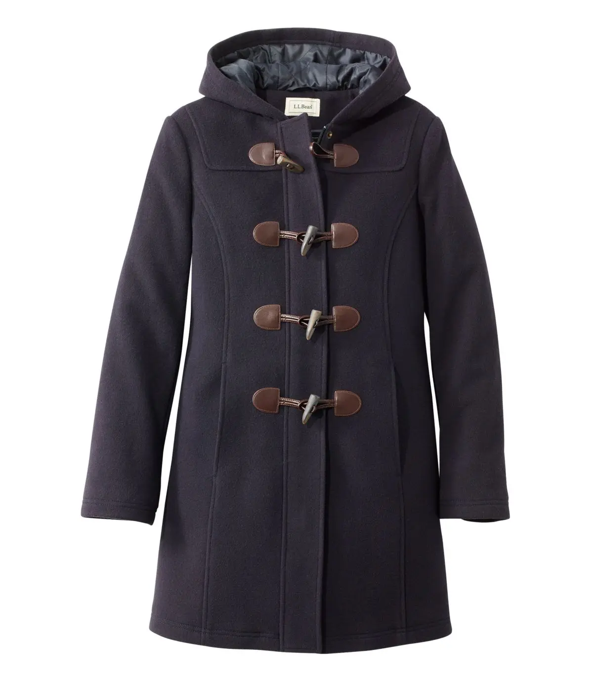Women's Classic Lambswool Duffel Coat (Navy)