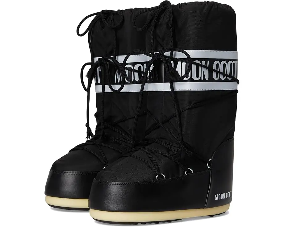 Moon Boot Icon Nylon Snow Boot (Black)