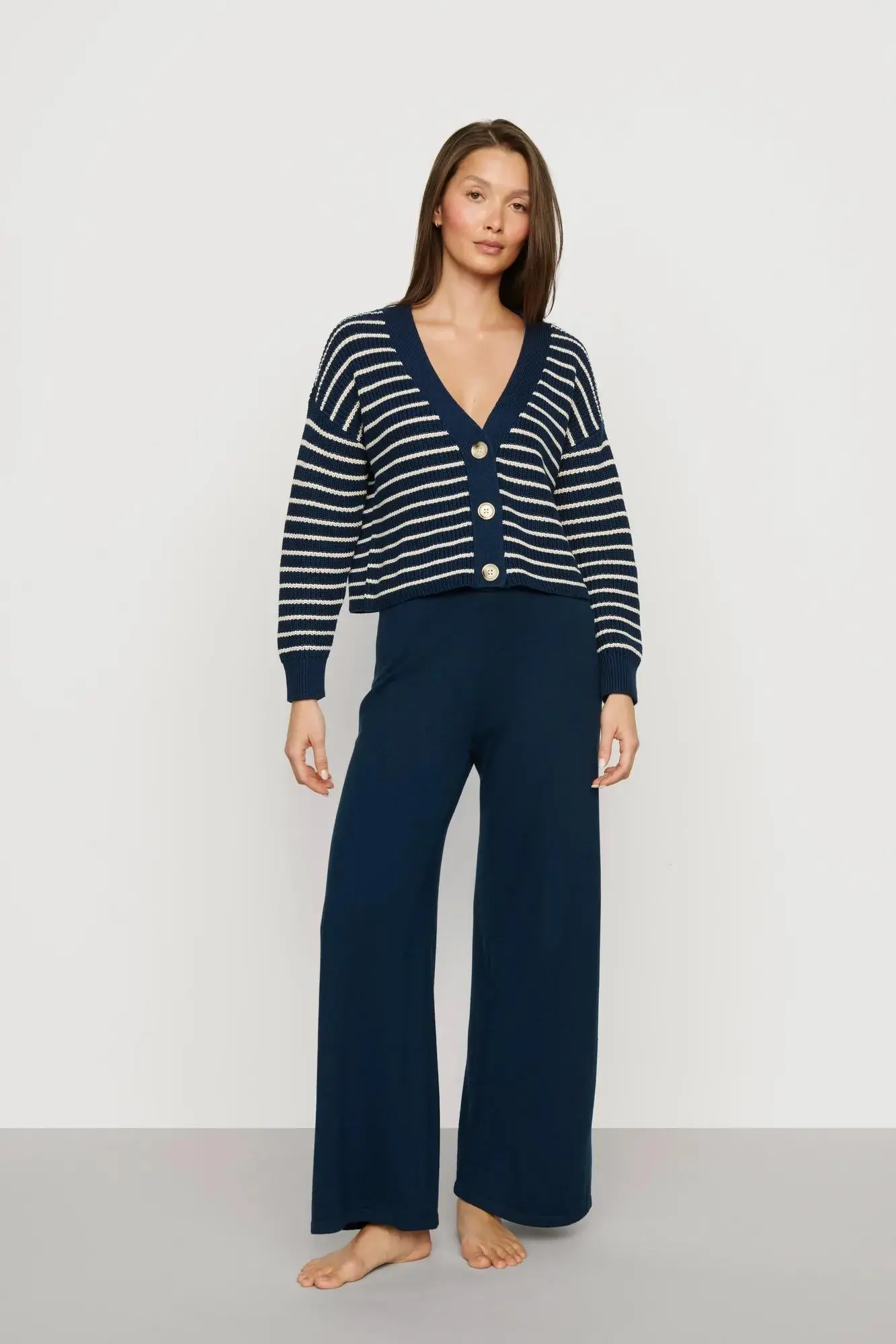 Fine Gauge Sweater Pant (Navy)