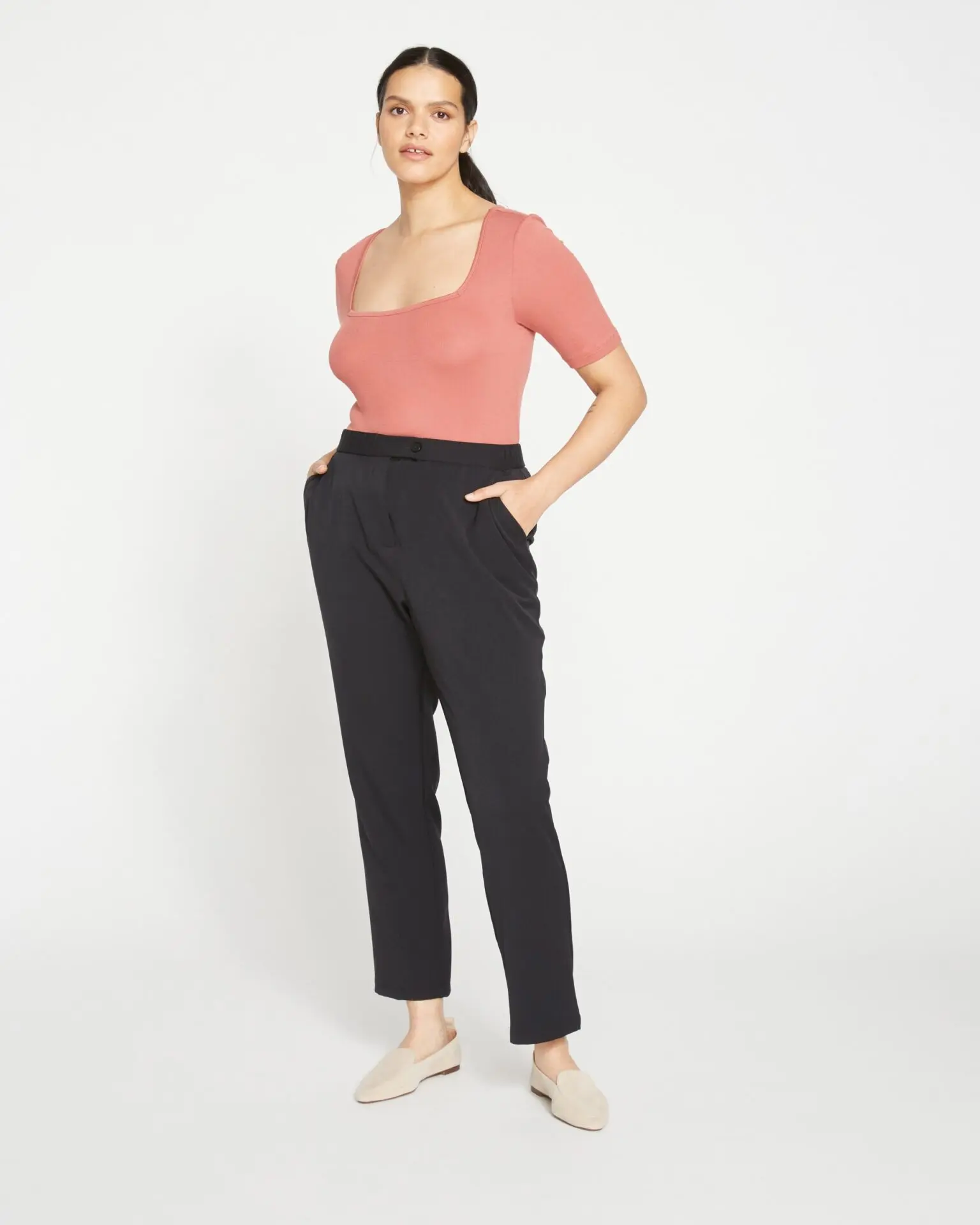 All Day Cigarette Pants (Black)