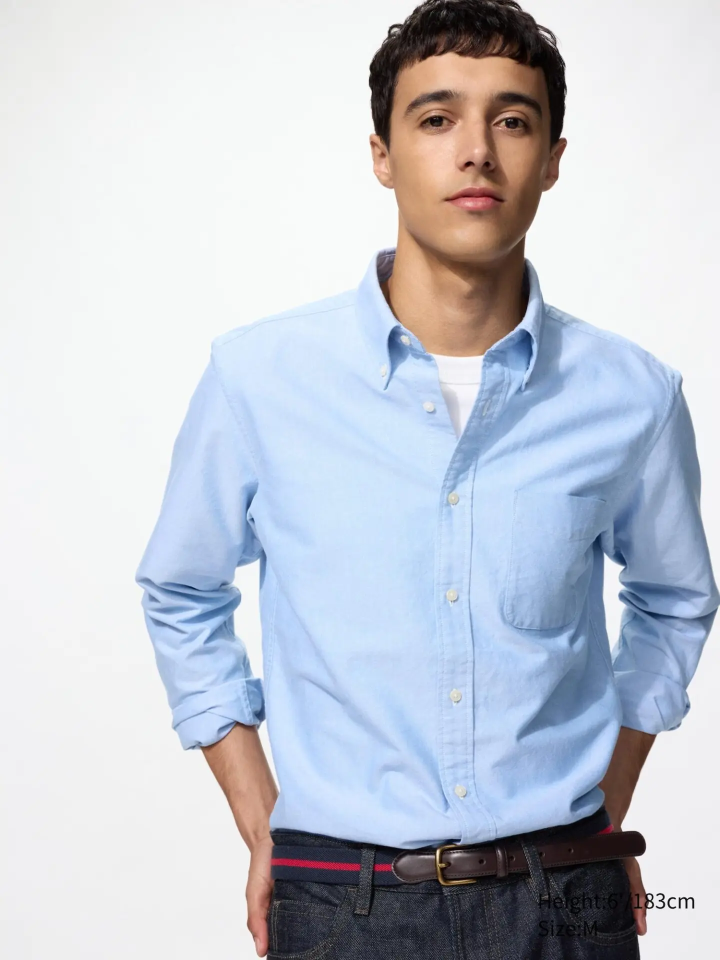 Oxford Slim Shirt (64 Blue)