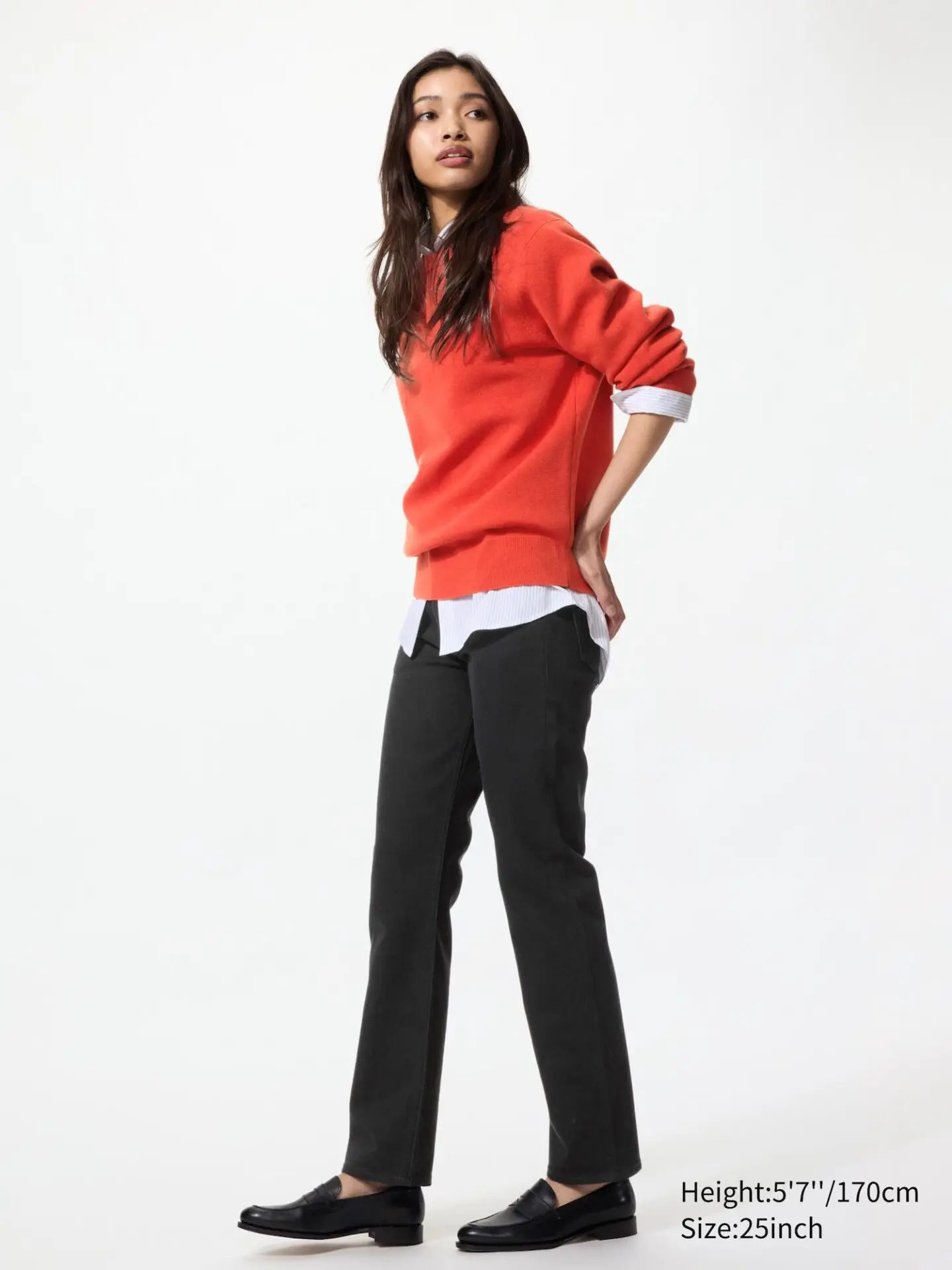 Slim Straight Jeans (09 Black)