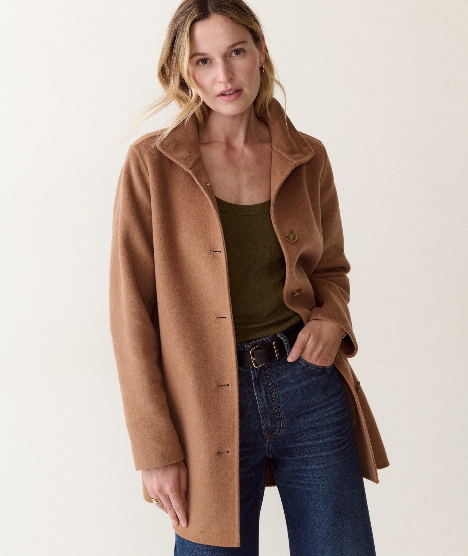 Stephanie Wool Coat (Camel)