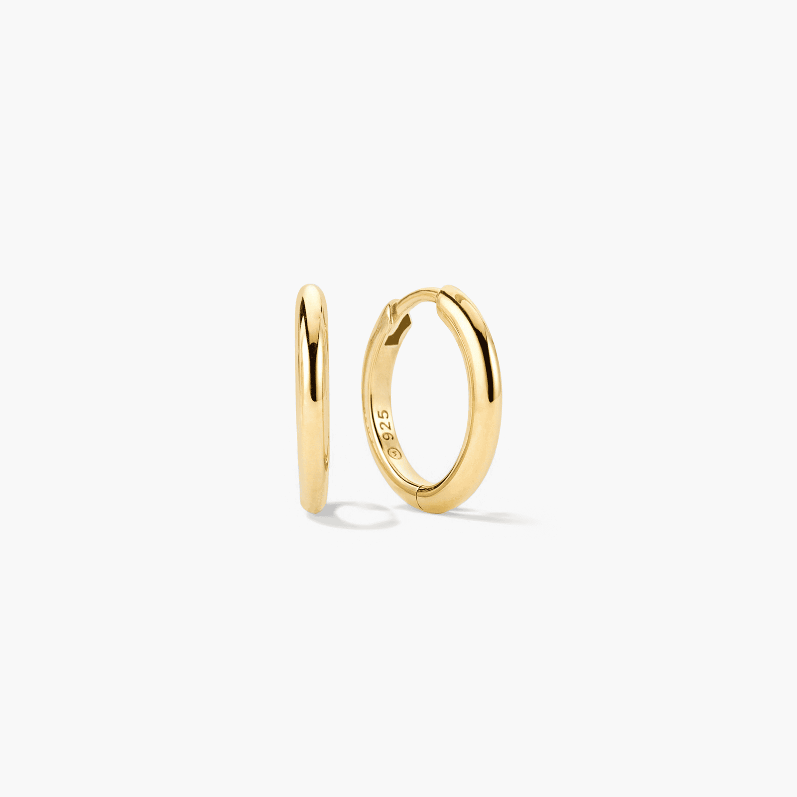 Tube Medium Hoops (18k Gold Vermeil)