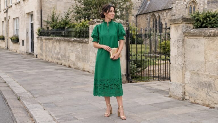 16 Wedding Guest Outfits That Let a Gold Bracelet Steal the Show