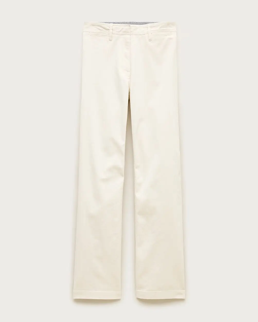 Wide-Leg Trouser in Chino (Natural)